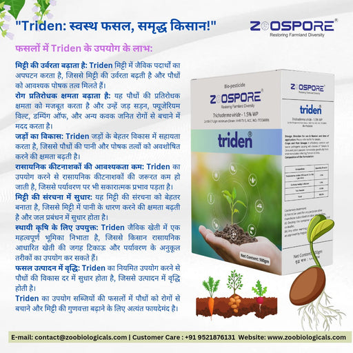 triden® Trichoderma Viride 1.5% WP Biofungicide (Zoospore Biologicals) - Farmers Stop
