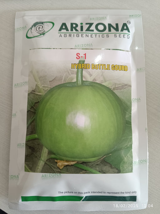S-1 Round F1 Hybrid Bottlegourd (Arizona AgriGenetics Seed) - Farmers Stop