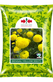 Bengal Yellow 359 F1 Hybrid Marigold (East West Seeds) - Farmers Stop