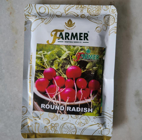 Round Red Radish Seeds for Kitchen Vegetable Gardens (Farmer's Seed) - Farmers Stop