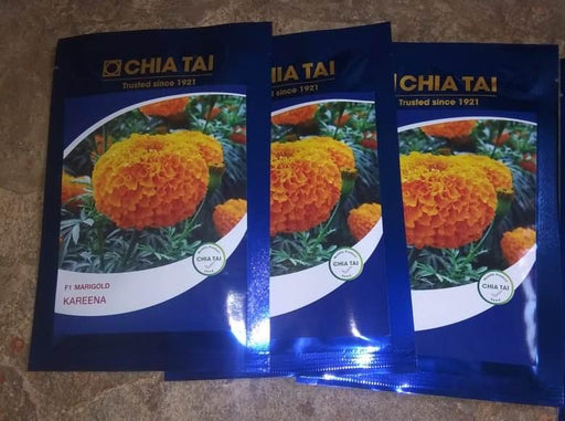Kareena/करीना  Hybrid F1 Orange Marigold (CHIA TAI Seeds) - Farmers Stop