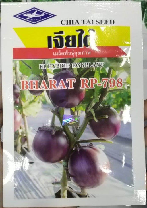 Bharat RP-798 Hybrid Brinjal/Eggplant (CHIA TAI Seeds) - Farmers Stop