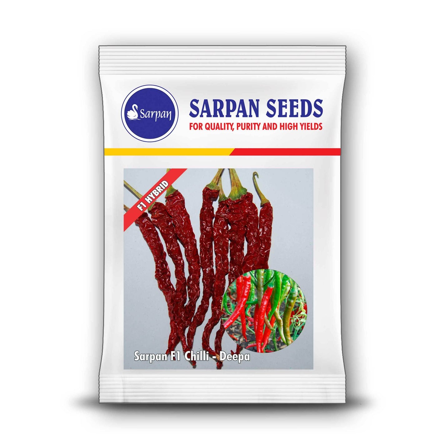 Deepa/दीपा F1 Hybrid Chilli (Sarpan Seeds) - Farmers Stop