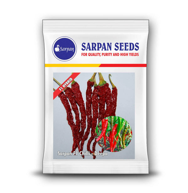 Deepa/दीपा F1 Hybrid Chilli (Sarpan Seeds) - Farmers Stop