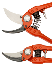 Bypass Secateurs with Stamped/Pressed Steel Handle and Narrow Cutting Head (BAHCO) - Farmers Stop