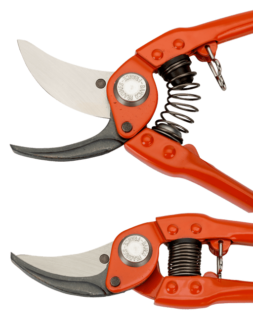 Bypass Secateurs with Stamped/Pressed Steel Handle and Narrow Cutting Head (BAHCO) - Farmers Stop
