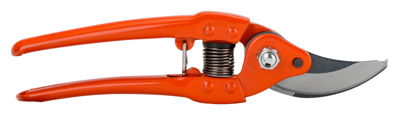 Bypass Secateurs with Stamped/Pressed Steel Handle and Narrow Cutting Head (BAHCO) - Farmers Stop