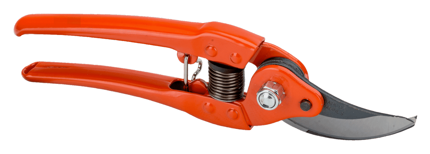 Bypass Secateurs with Stamped/Pressed Steel Handle and Narrow Cutting Head (BAHCO) - Farmers Stop