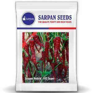 Sarpan Super (old name super 102) - F1 Hybrid Byadgi Paprika Chilli (Sarpan Seeds) - Farmers Stop