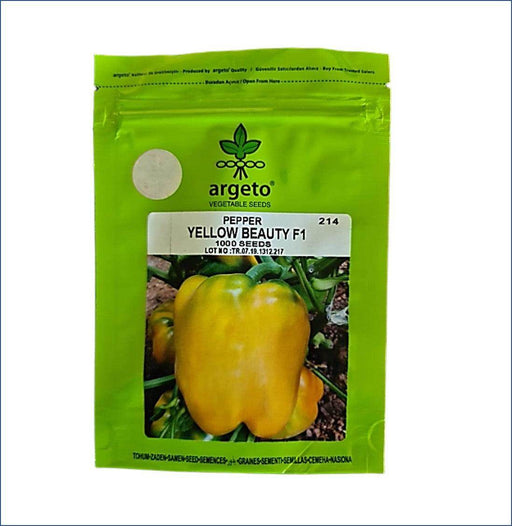Yellow Beauty F1 Hybrid Pepper for Polyhouse (Argeto Seeds) - Farmers Stop