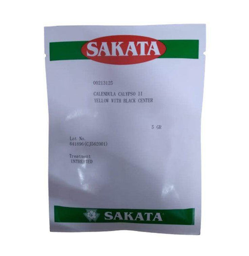 Calendula Calypso F1 Yellow with Black Center (Sakata) - Farmers Stop