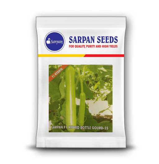 Sarpan-55 F1 Hybrid Bottle Gourd (Sarpan Seeds) - Farmers Stop