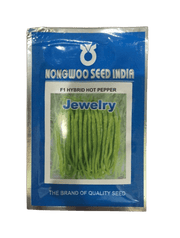 JEWELRY F1 Hybrid Hot Pepper/Chilli (Nongwoo Seed India) - Farmers Stop