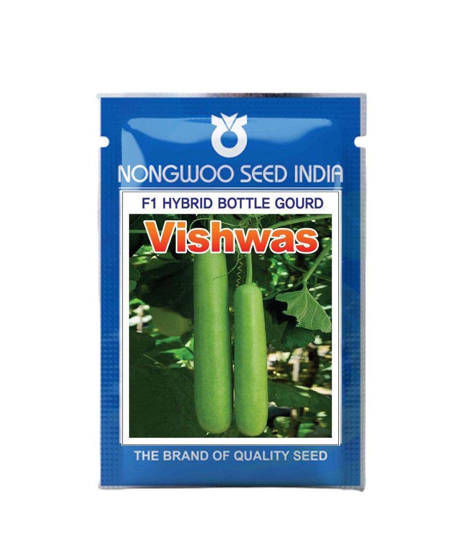 Vishwas/विश्वास F1 Hybrid Bottle Gourd (Nongwoo Seed India) - Farmers Stop