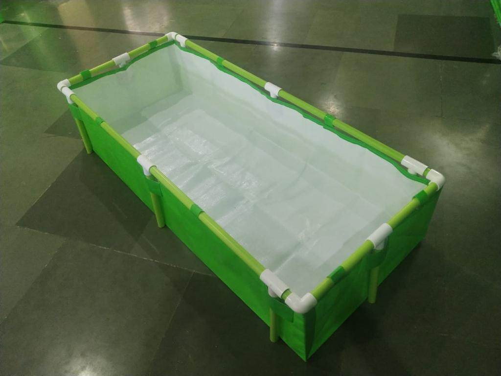 High Quality Grow Bed for Kitchen Garden / Roof Top Organic Farming - 500 HDPE GSM and ISI ( without pipe) - Farmers Stop