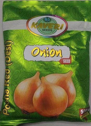 Poona Red (Deshi)/पूना रेड देशी Onion (Kaveri Seeds) - Farmers Stop