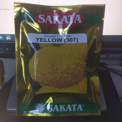 Yellow (307) F1 Hybrid Marigold (Sakata Seeds) - Farmers Stop