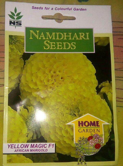 Yellow Magic/येलो मैजिक F1 African Marigold (Namdhari Seeds) - Farmers Stop
