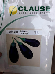 Choo Choo/चू चू Hybrid F1 Brinjal (Clause Seeds) - Farmers Stop