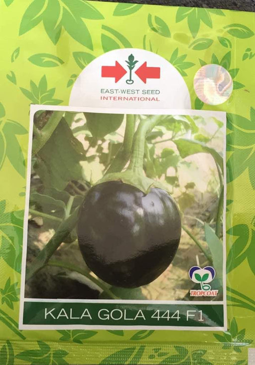 Kala Gola/काला गोला 444 F1 Brinjal (East West Seeds) - Farmers Stop