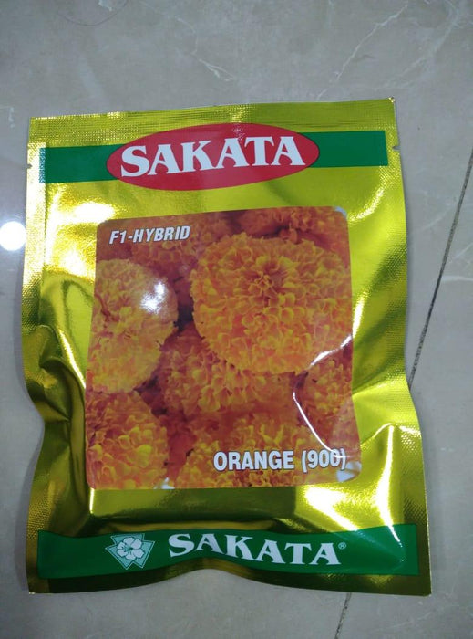 Orange 900 Hybrid F1 Marigold (Sakata) - Farmers Stop