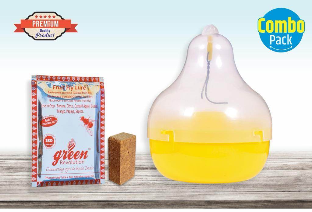 FRUIT FLY AND PHEROMON TRAP-BACTROCERA CORRECTA, DORSALIS, ZONATA(GREEN REVOLUTION) - Farmers Stop