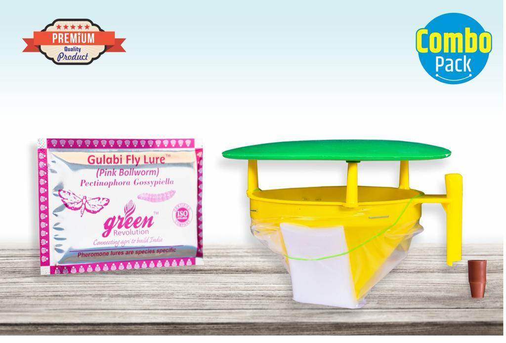 GULABI FLY LURE AND PHEROMON TRAP-PECTINOPHORA GOSSYPIELLA(GREEN REVOLUTION) - Farmers Stop