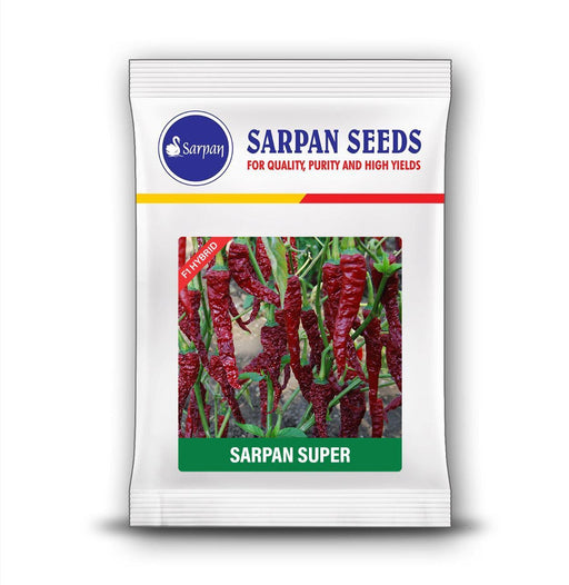 Sarpan Super (old name super 102) -  F1 Hybrid Byadgi Paprika Chilli  (Sarpan Seeds) - Farmers Stop