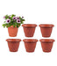 Garden 6-inch Plastic Planter Pots (Pack of 6) - Farmers Stop