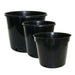 Multi-size Black Nursery Plastic Pots (Pack of 6) - Farmers Stop