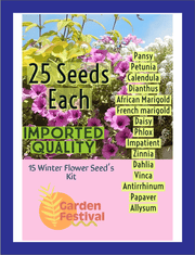 15 Winter Flower Seed's Kit (Garden Festival) - Farmers Stop