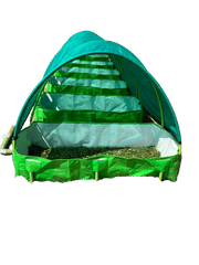 Super Quality 500 GSM HDPE, UV Stabilize Vermi Bed for Vermicompost with Green net roof - Farmers Stop