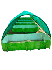 Super Quality 500 GSM HDPE, UV Stabilize Vermi Bed for Vermicompost with Green net roof - Farmers Stop