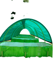 Super Quality 500 GSM HDPE, UV Stabilize Vermi Bed for Vermicompost with Green net roof - Farmers Stop