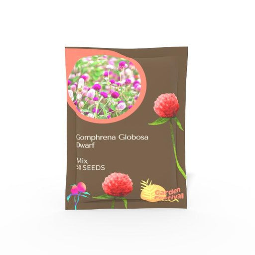 Gomphrena globosa Dwarf Mix (Garden Festival) - Farmers Stop