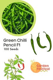 Pencil type Green Chilli Hybrid F1 Seeds - Farmers Stop