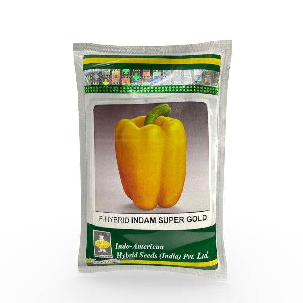 Indam Super Gold Capsicum F1 (Indo American Hybrid Seeds) - Farmers Stop