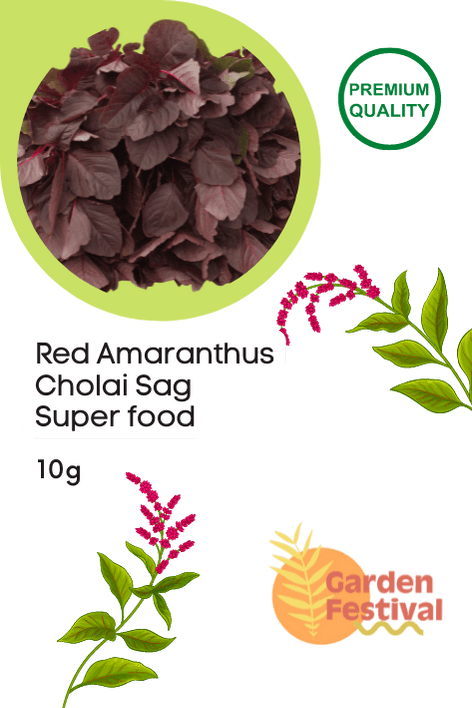 Superfood Red Amaranthus Lal Cholai Sag Seeds - Farmers Stop