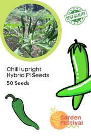 Chilli upright Hybrid F1 Seeds (Garden Festival) - Farmers Stop