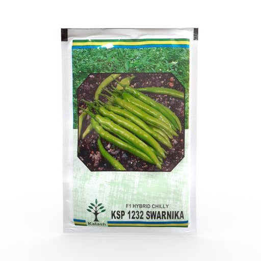 KSP 1232 Swarnika F1 Hybrid Hot Pepper/Chilli (Kalash Seeds) - Farmers Stop
