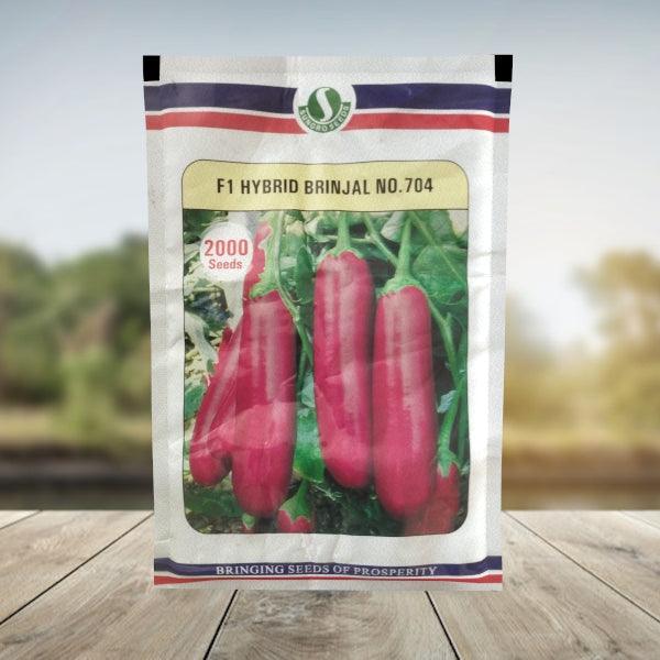 BRINAL NO. 704  F1 HYBRID BRINJAL (SUNGROW SEEDS) - Farmers Stop