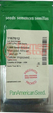 Taishan Improved F1 African Marigold (PanAmerican Seed) - Farmers Stop