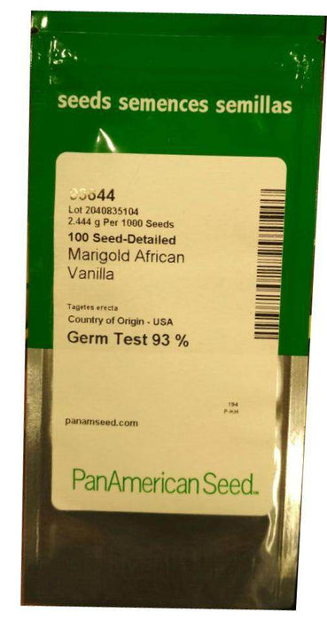 Vanilla F1 African Marigold (PanAmerican Seed) - Farmers Stop
