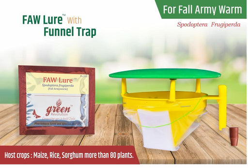 faw lure and pheromon trap-spodoptera frugiperda(green revolution) 10 nos lure and trap