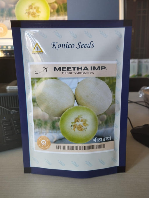 meetha/मीठा imp. f1 muskmelon honey dew type (konico seeds)