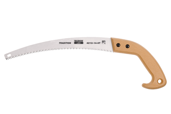 toothed pruning saws with wooden handle (bahco)