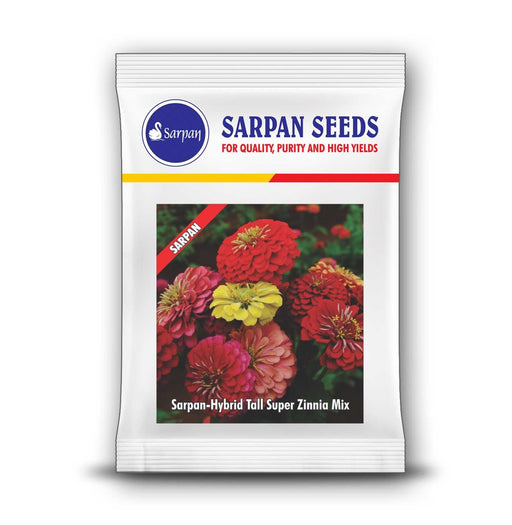 super zinnia tall mix hybrid (sarpan seeds)