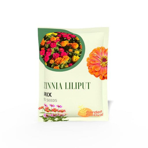 zinnia lilliput mix (garden festival)